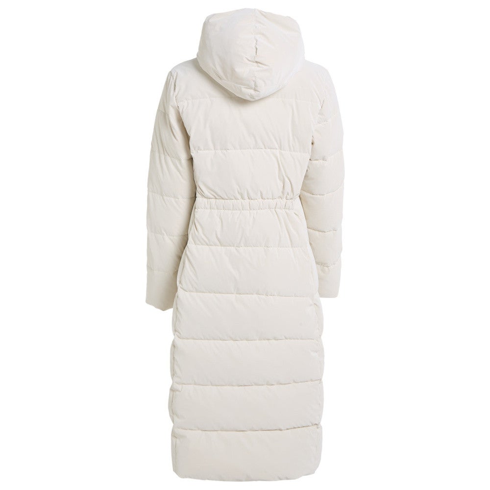 Soft Touch Long Fitted Puffer Beige KL Soft Touch Long Fitted Puffer Beige KL