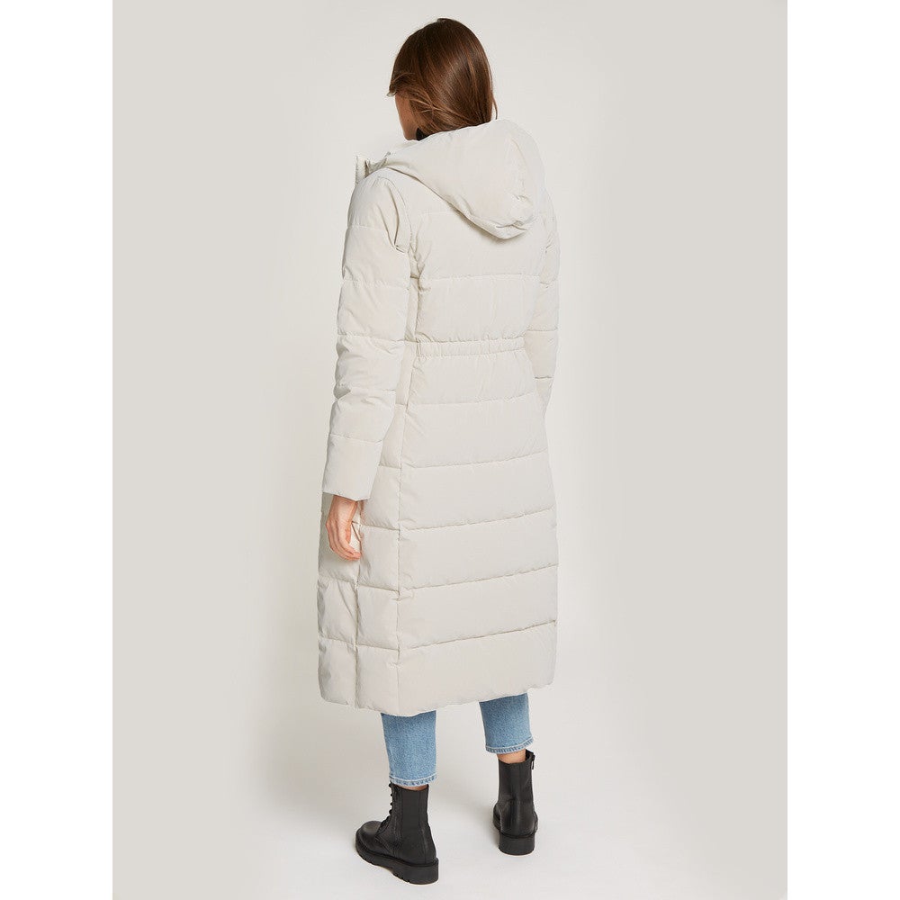 Soft Touch Long Fitted Puffer Beige KL Soft Touch Long Fitted Puffer Beige KL