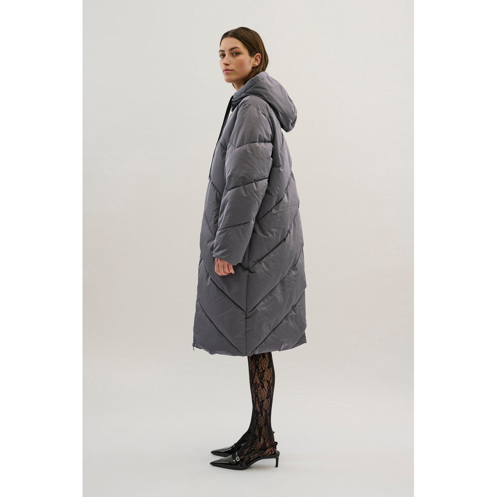 KBPolly Long Jacket Grijs KBPolly Long Jacket Grijs