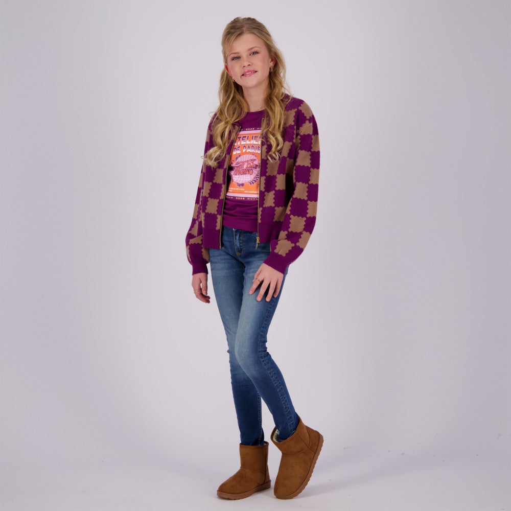 Maniek Cardigan Paars Maniek Cardigan Paars