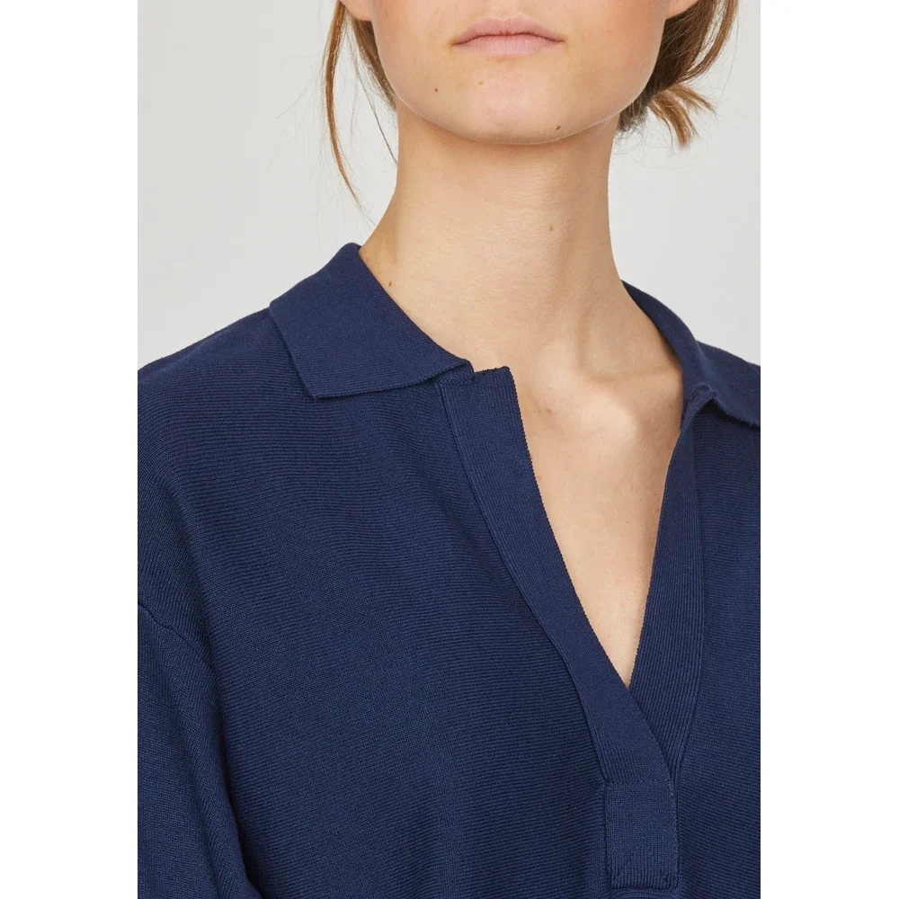 Knit Hilva Donker Blauw Knit Hilva Donker Blauw