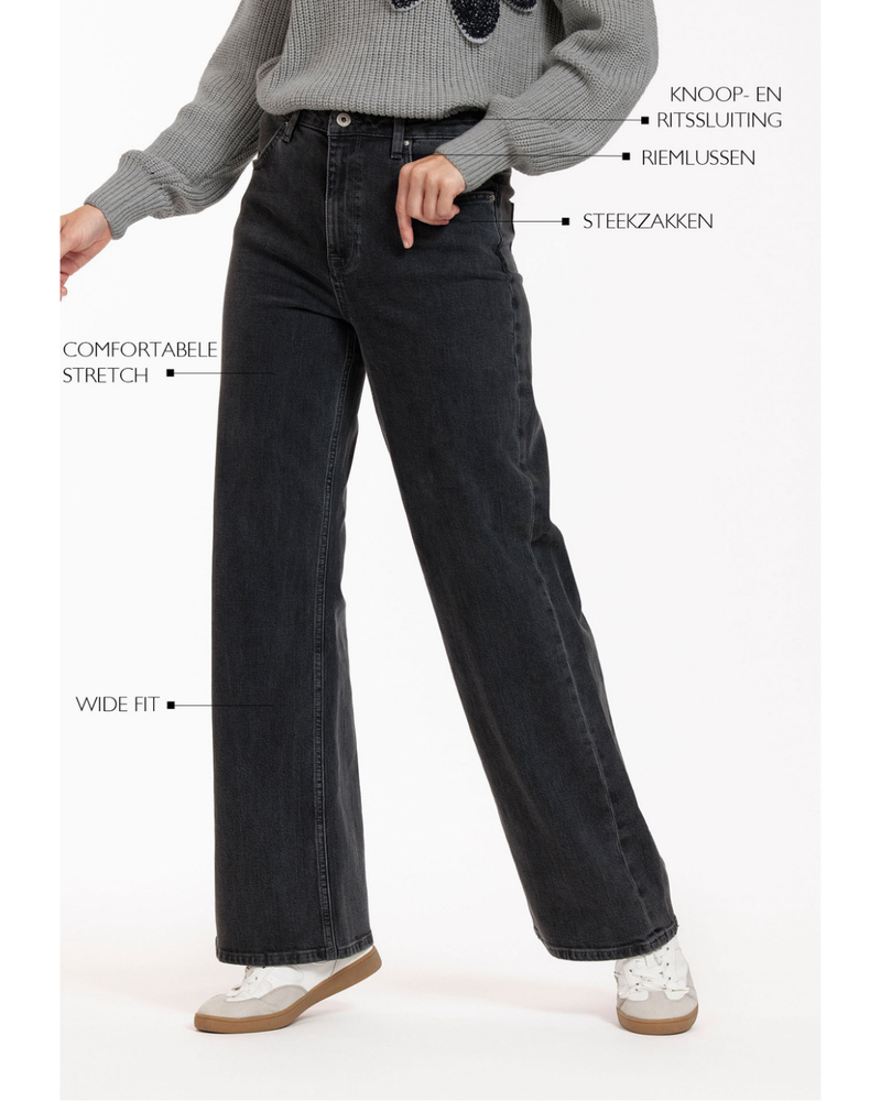 Lexie denim trousers 9000 black Zwart 1 Lexie denim trousers 9000 black Zwart 1