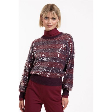 Lilly sequins pullover Paars Lilly sequins pullover Paars