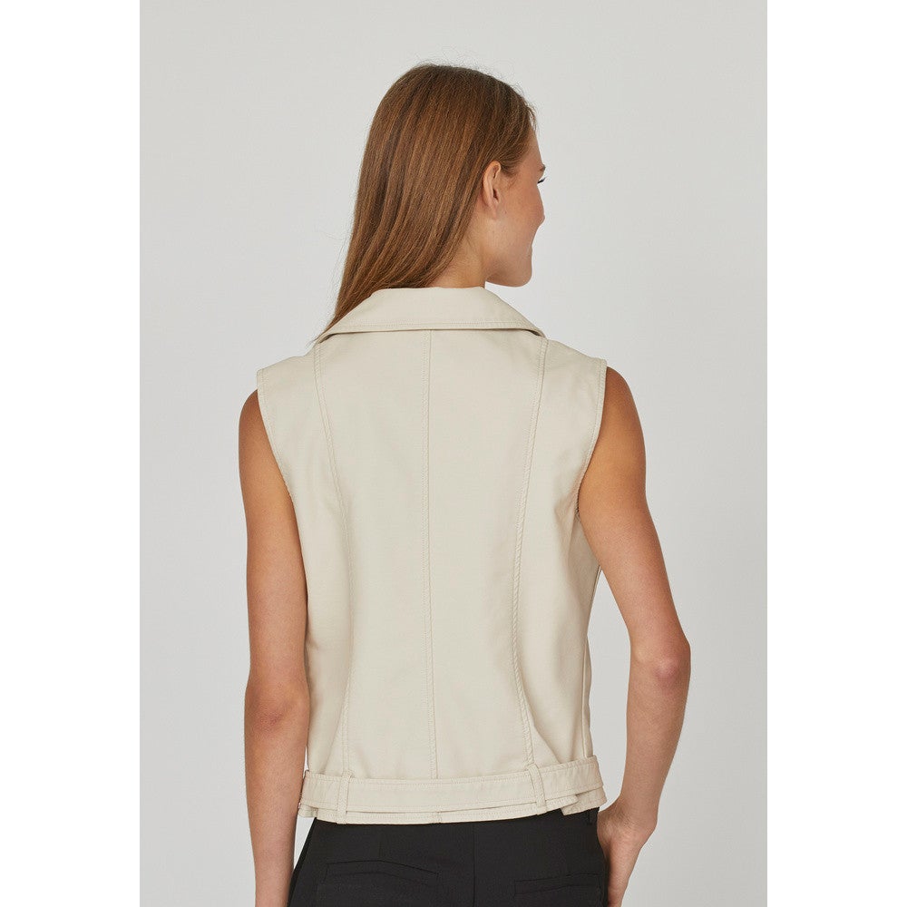 Daza Vest Jacket Beige Daza Vest Jacket Beige