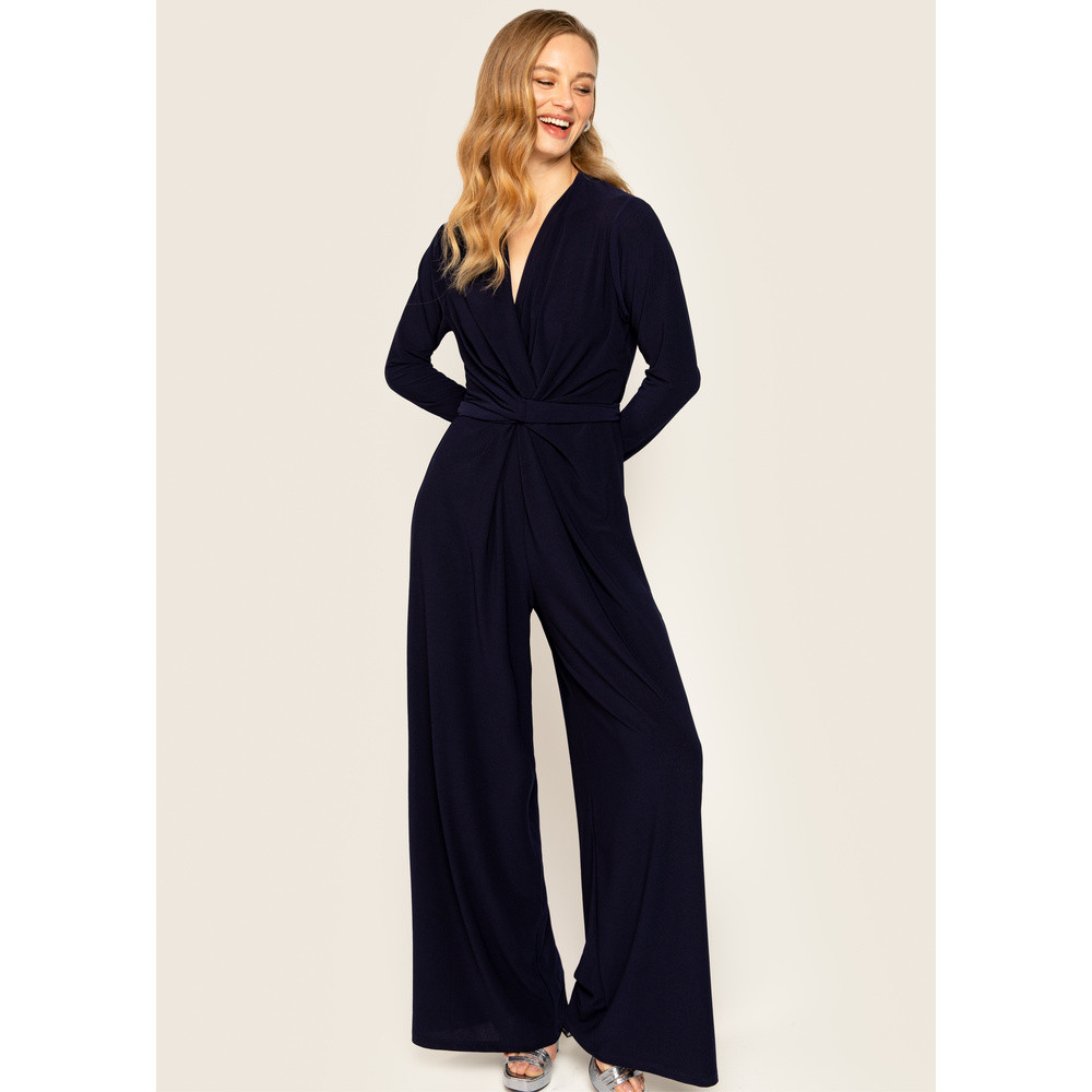 Jumpsuit Vasili Pes Crepe Blauw Jumpsuit Vasili Pes Crepe Blauw