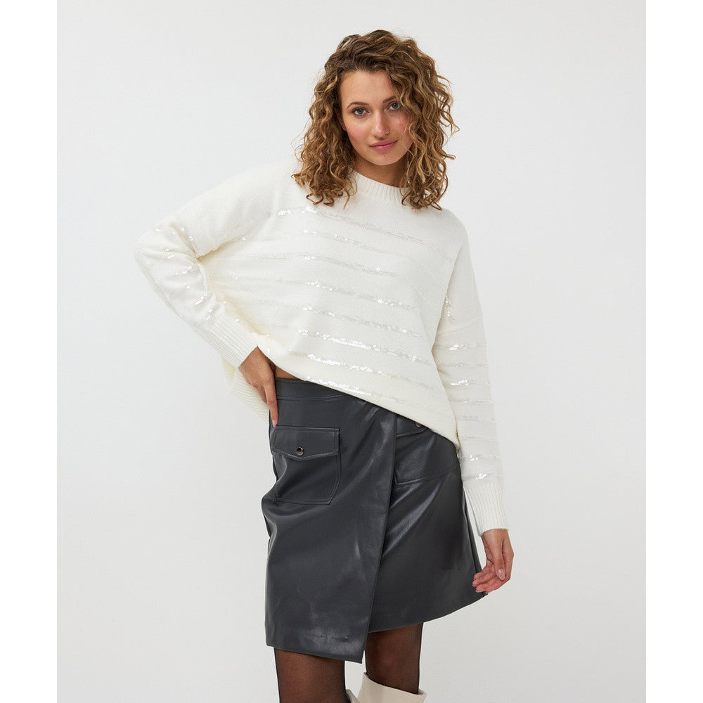 Sweater striped sequins Off White Sweater striped sequins Off White