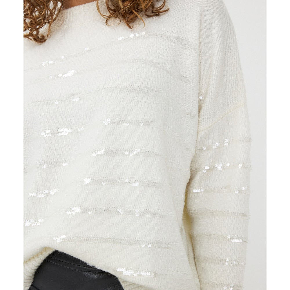 Sweater striped sequins Off White Sweater striped sequins Off White