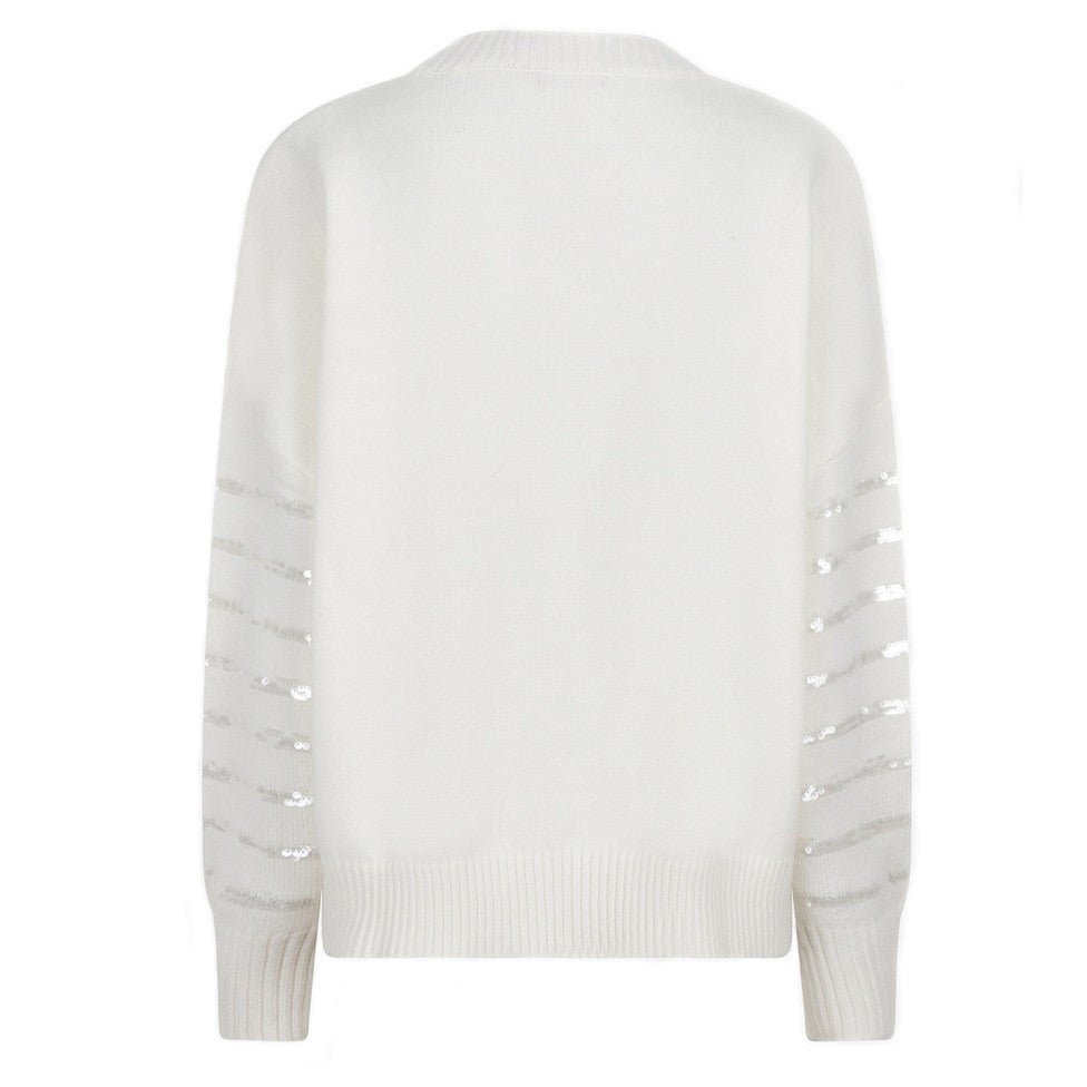 Sweater striped sequins Off White Sweater striped sequins Off White