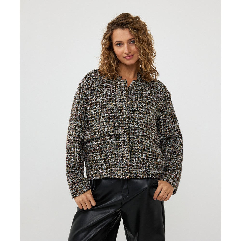 Jacket bomber tweed Zwart 1 Jacket bomber tweed Zwart 1