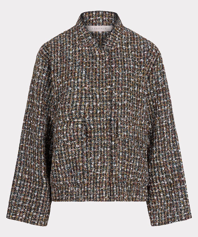 Jacket bomber tweed Zwart 1 Jacket bomber tweed Zwart 1