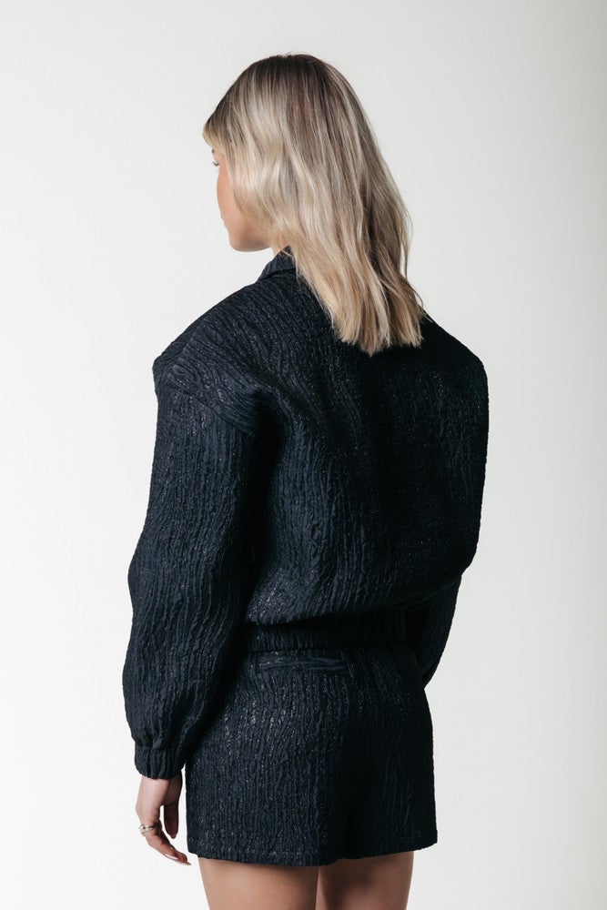 Florence Zebra Lurex Jacquard Short Zwart KL Florence Zebra Lurex Jacquard Short Zwart KL