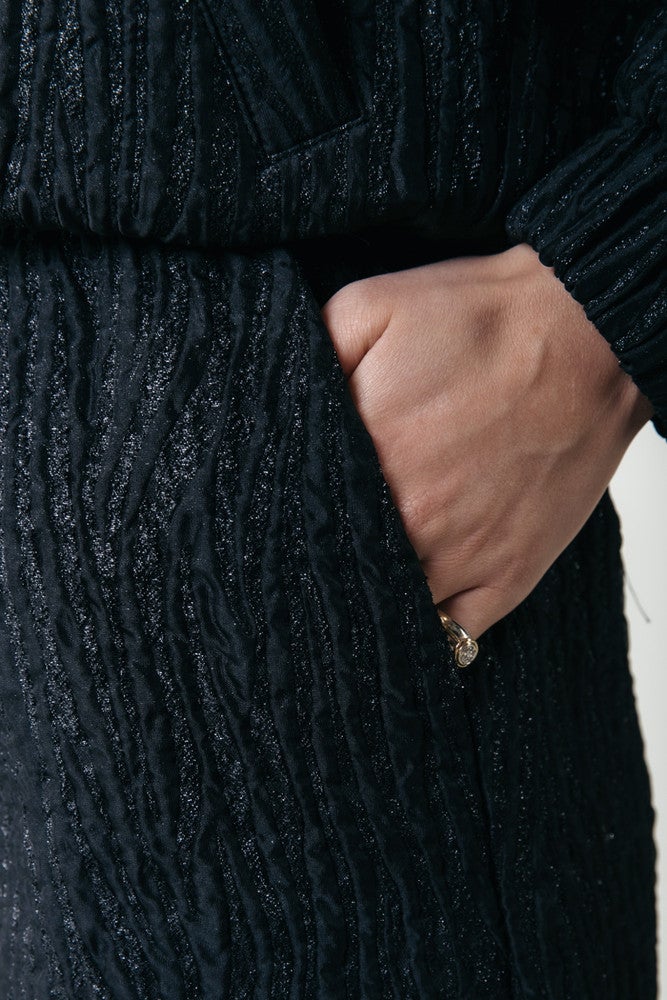 Florence Zebra Lurex Jacquard Short Zwart KL Florence Zebra Lurex Jacquard Short Zwart KL