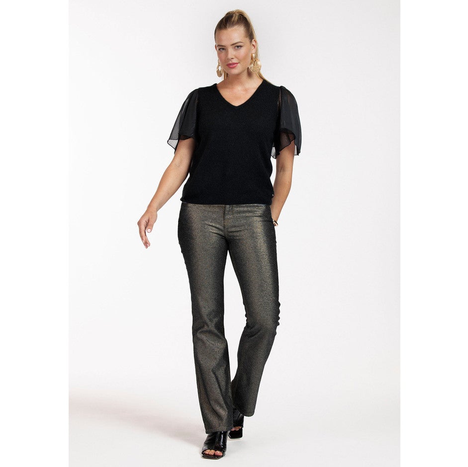 Flair gold denim trousers Goud KL Flair gold denim trousers Goud KL