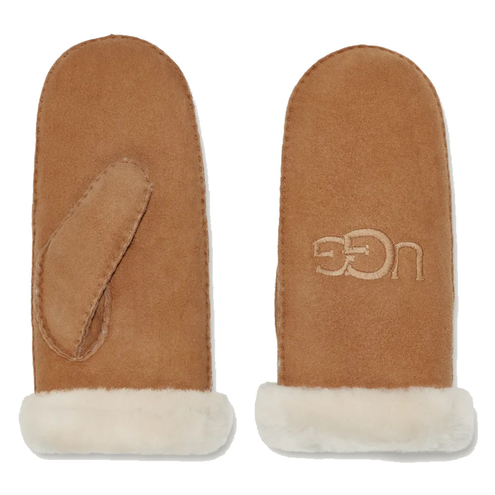 Shearling Ugg Embroider Mitten 20932W Bruin 1 Shearling Ugg Embroider Mitten 20932W Bruin 1