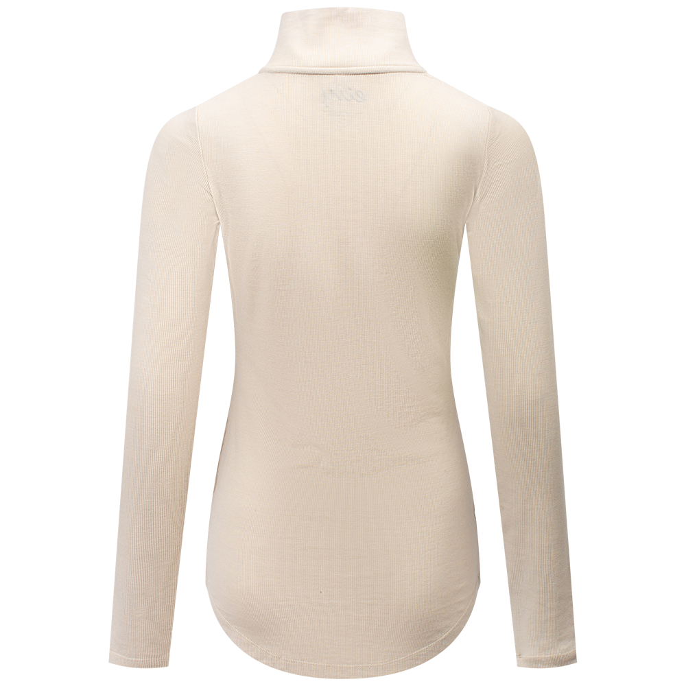 Journey Wool Rib Top Beige Journey Wool Rib Top Beige