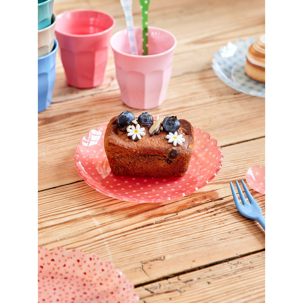 Cake Plate With Coral Roze Cake Plate With Coral Roze