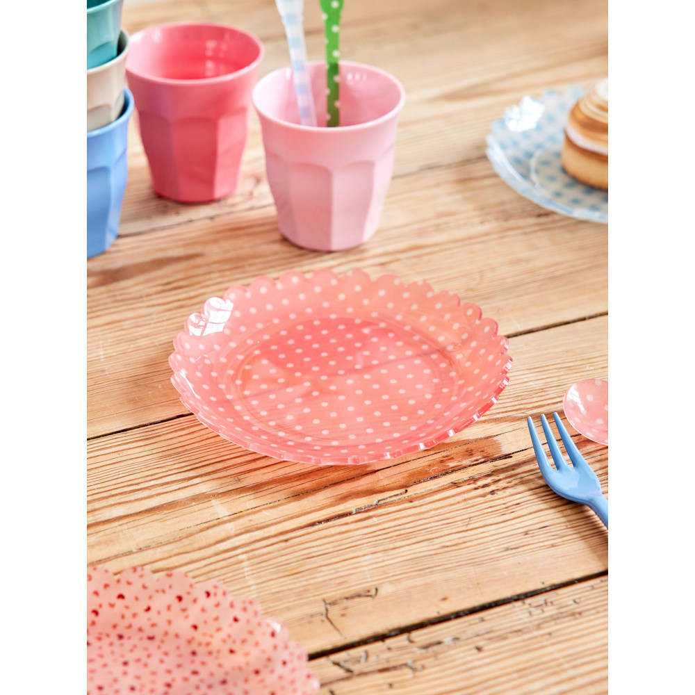 Cake Plate With Coral Roze Cake Plate With Coral Roze
