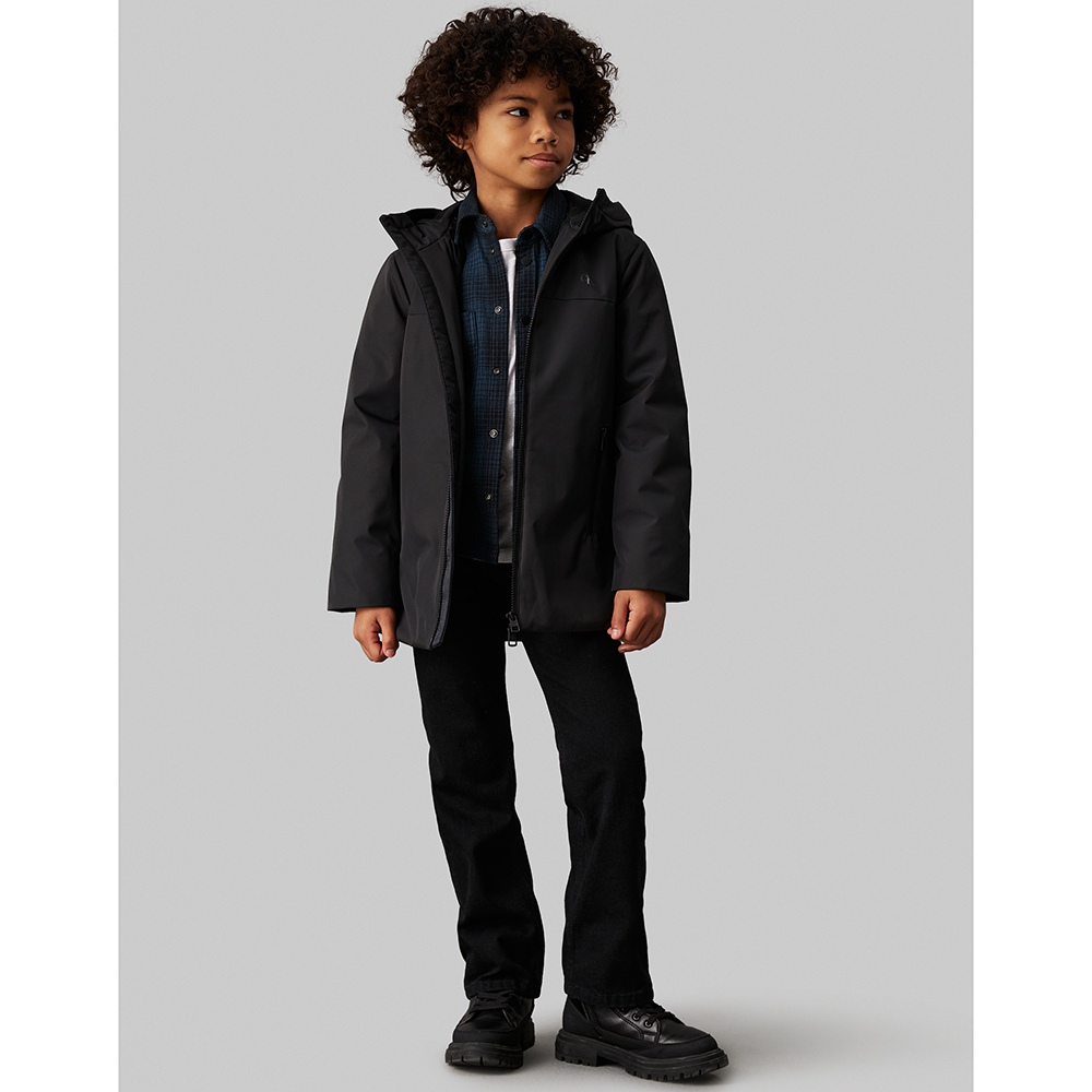 Nylon Technical Hooded Jacket Zwart 1 Nylon Technical Hooded Jacket Zwart 1