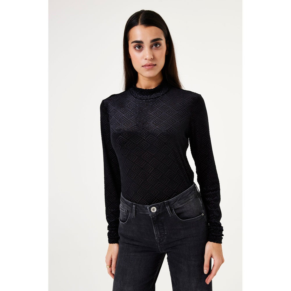 W40012 Ladies T-shirt ls Zwart 1 W40012 Ladies T-shirt ls Zwart 1