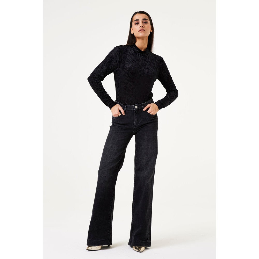 W40012 Ladies T-shirt ls Zwart 1 W40012 Ladies T-shirt ls Zwart 1