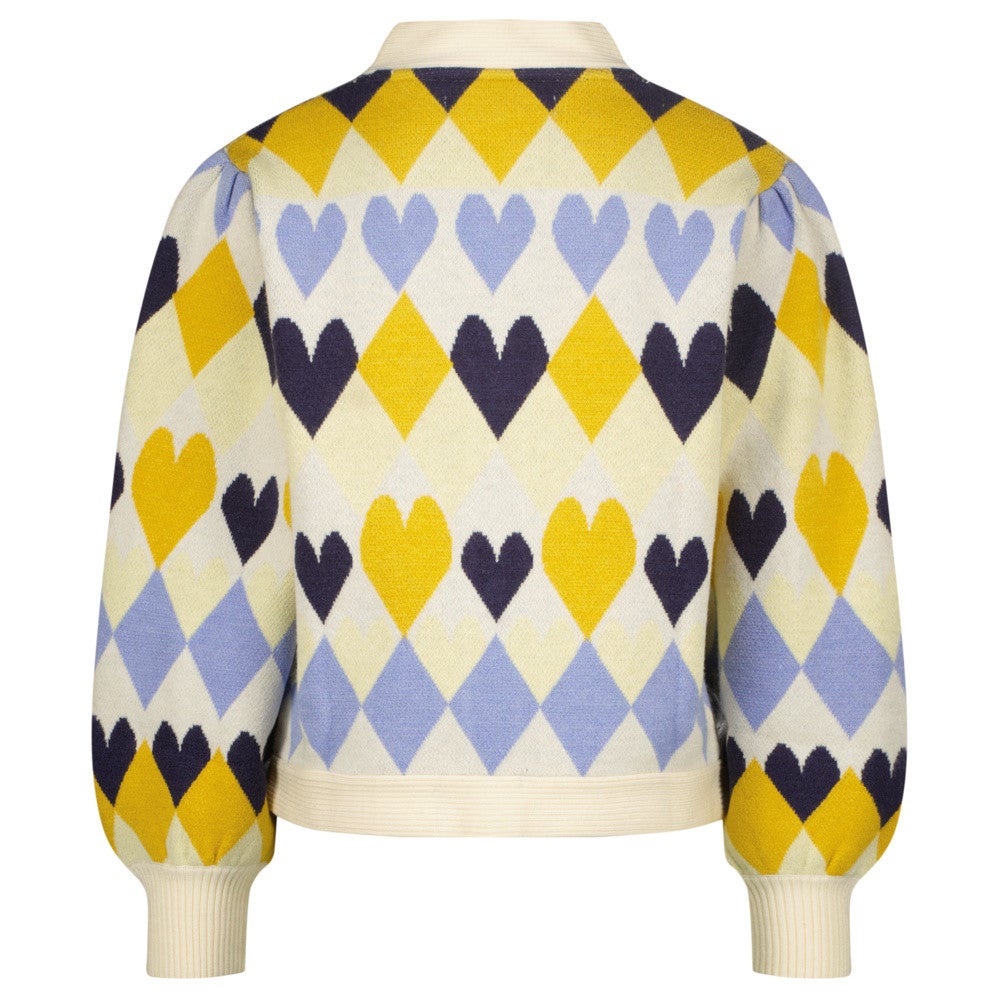 Malina Cardigan Hearts Off White Malina Cardigan Hearts Off White