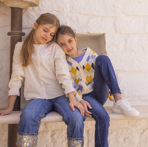 Malina Cardigan Hearts Off White Malina Cardigan Hearts Off White