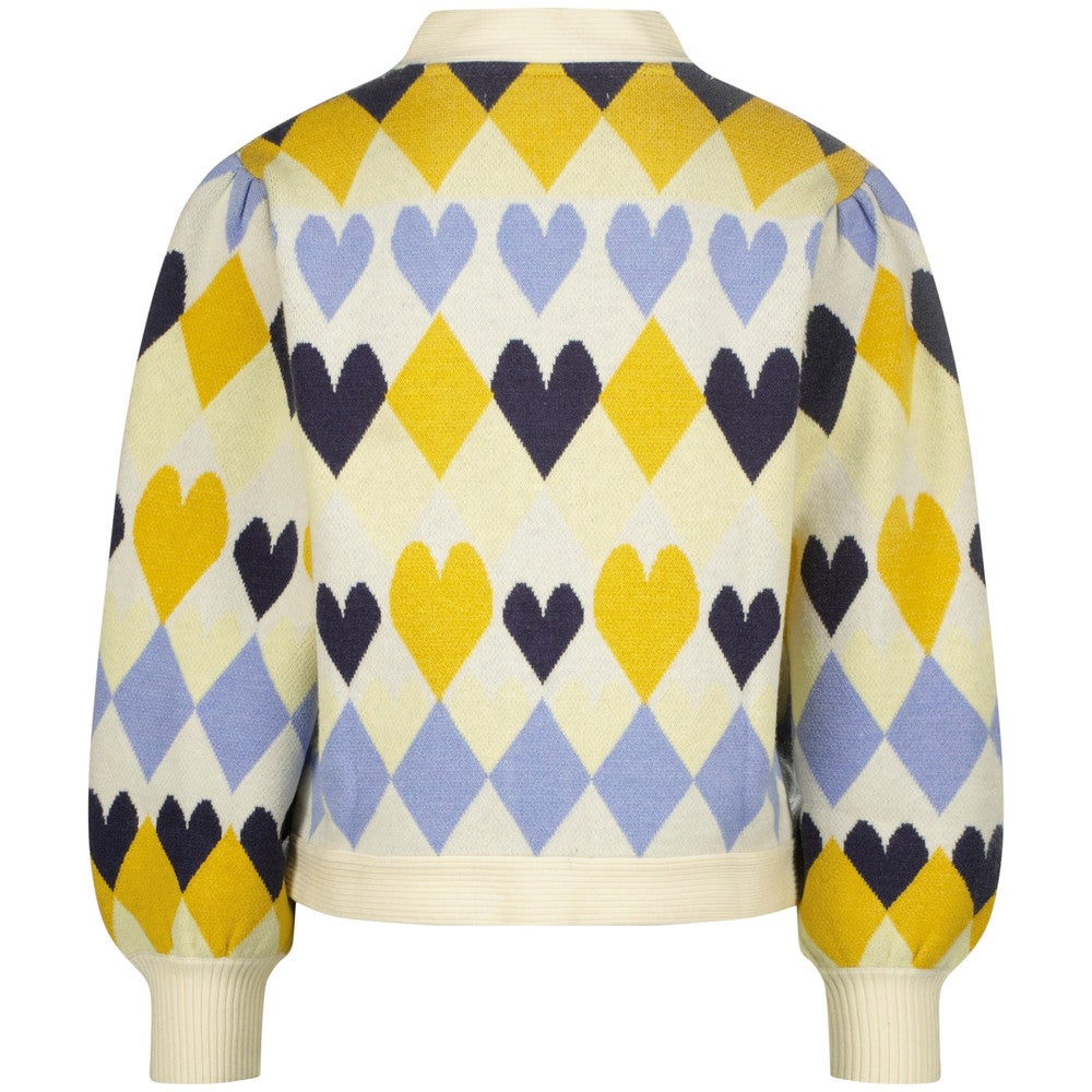 Malina Cardigan Hearts Off White Malina Cardigan Hearts Off White