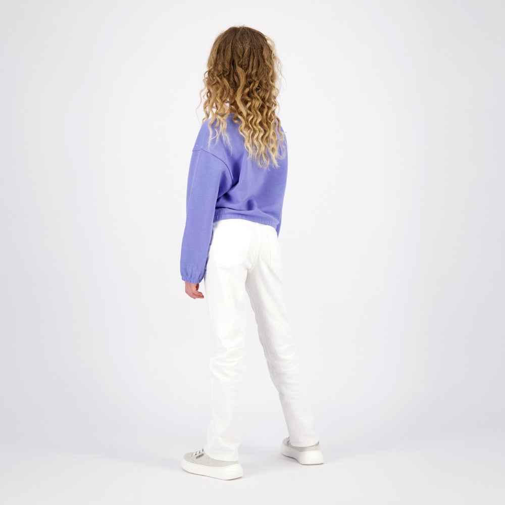 Naela Cropped Sweater Paars Naela Cropped Sweater Paars