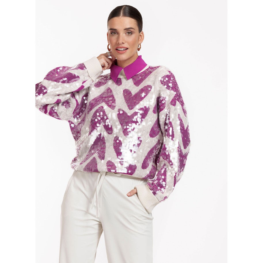 Noah Heart pullover Off White Noah Heart pullover Off White