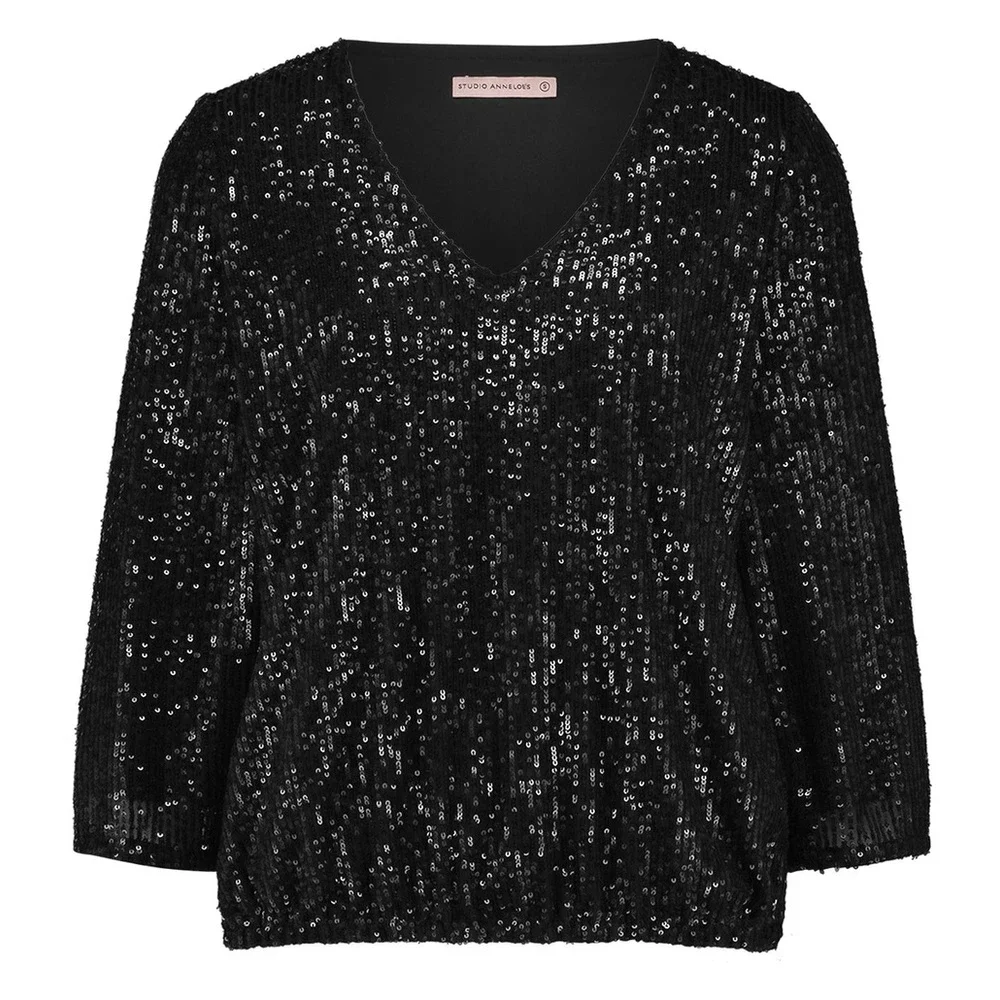 Victoria sequins top Zwart 1 Victoria sequins top Zwart 1