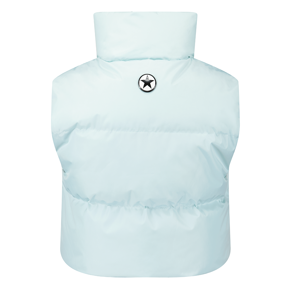 CROPPED BODYWARMER Blauw CROPPED BODYWARMER Blauw