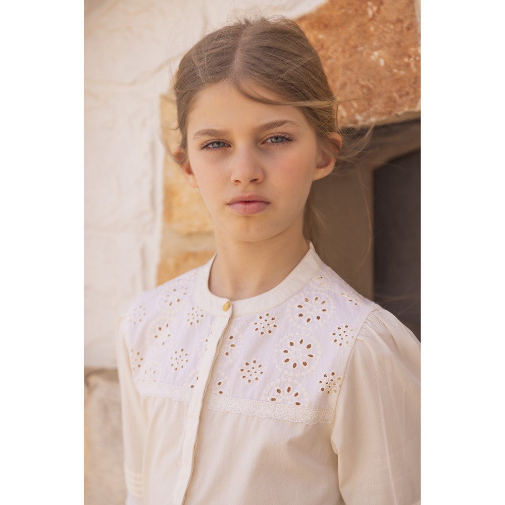 Lilianne Blouse Broderie Off White Lilianne Blouse Broderie Off White