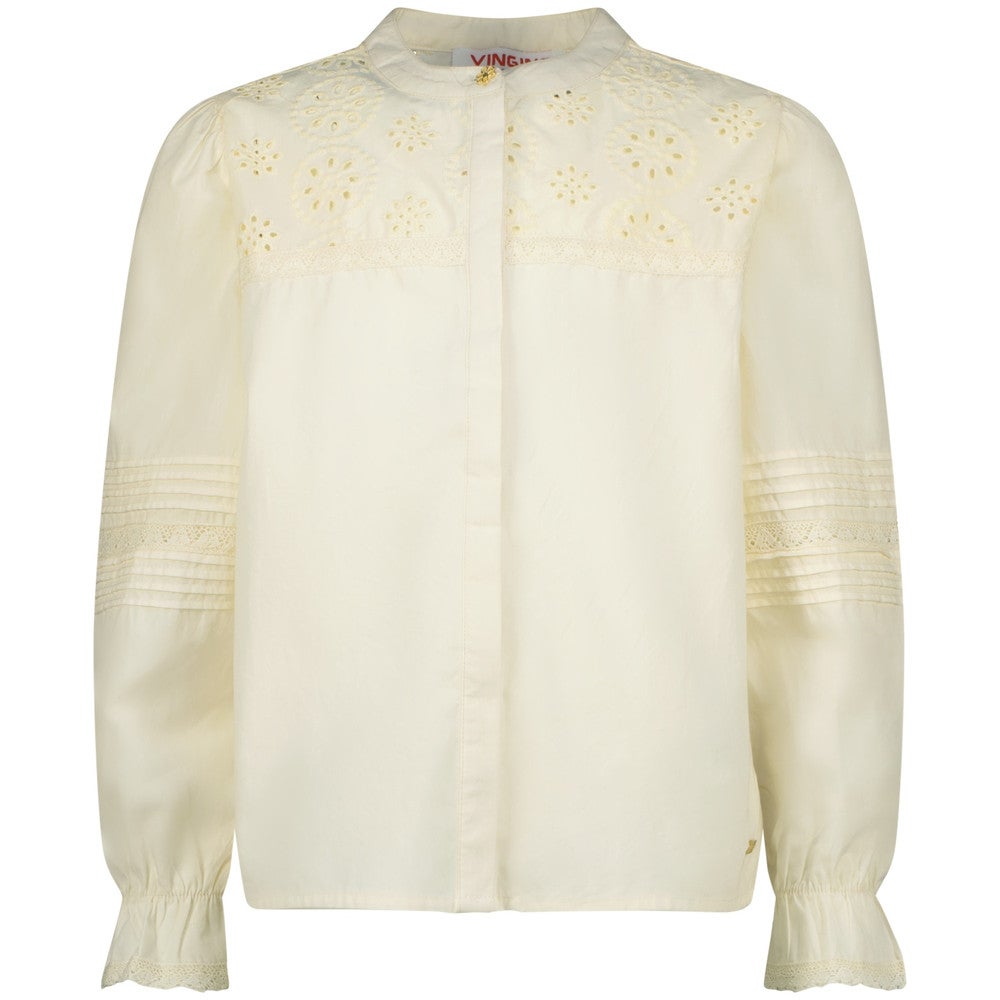 Lilianne Blouse Broderie Off White Lilianne Blouse Broderie Off White