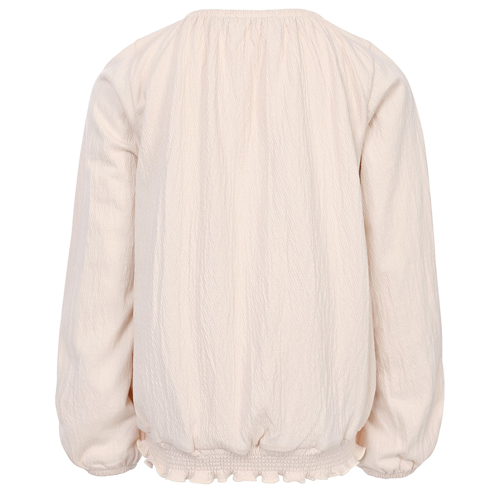 Little Jersey Embroidery Top Flowers Off White Little Jersey Embroidery Top Flowers Off White