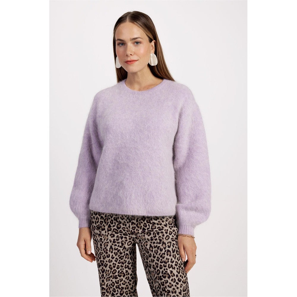 Lisette furry pullover Paars Lisette furry pullover Paars