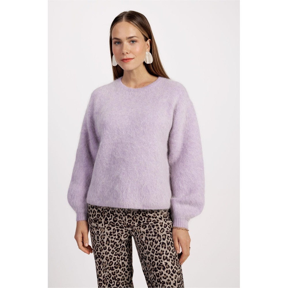 Lisette furry pullover Paars Lisette furry pullover Paars