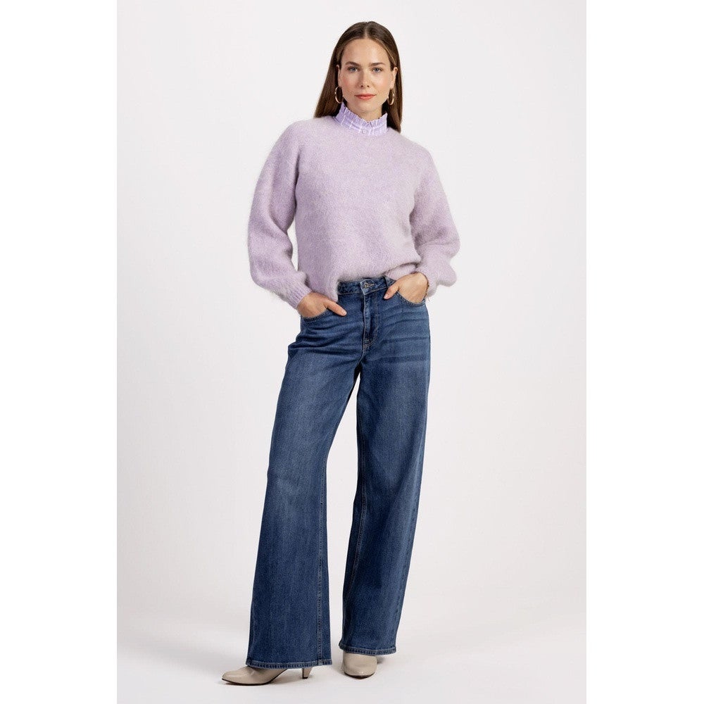 Lisette furry pullover Paars Lisette furry pullover Paars