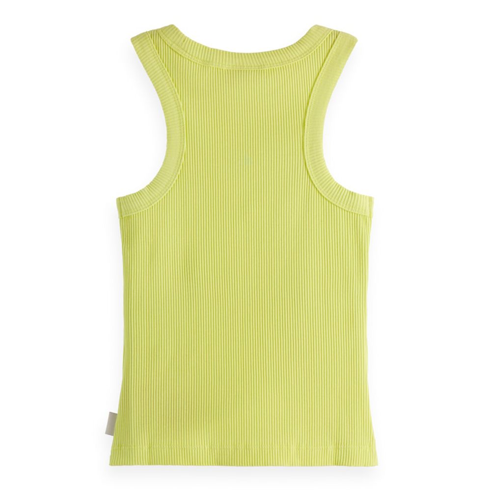 Baby rib slim-fit tank top Geel Baby rib slim-fit tank top Geel