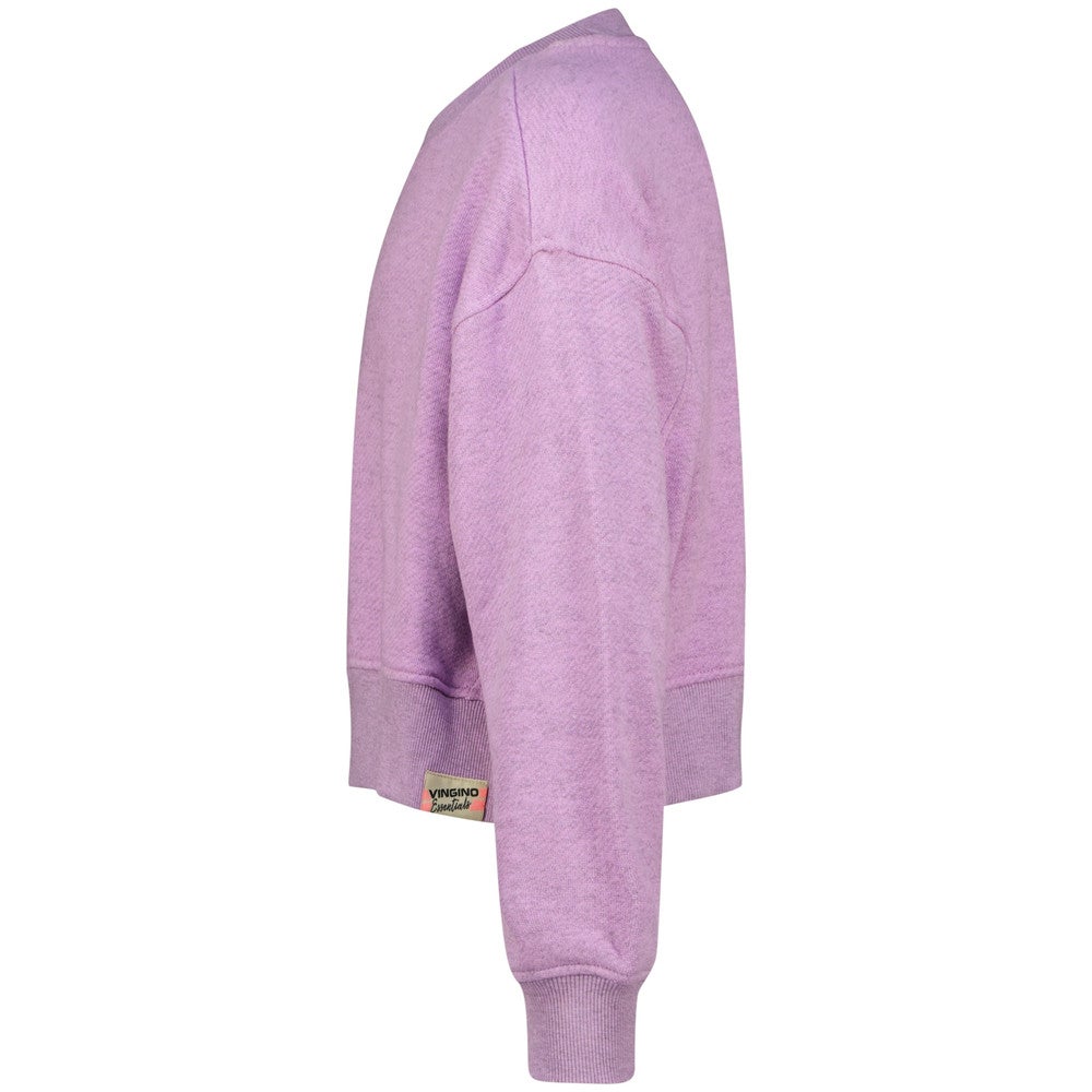 Basic Sweater Comfort Fit Paars Basic Sweater Comfort Fit Paars