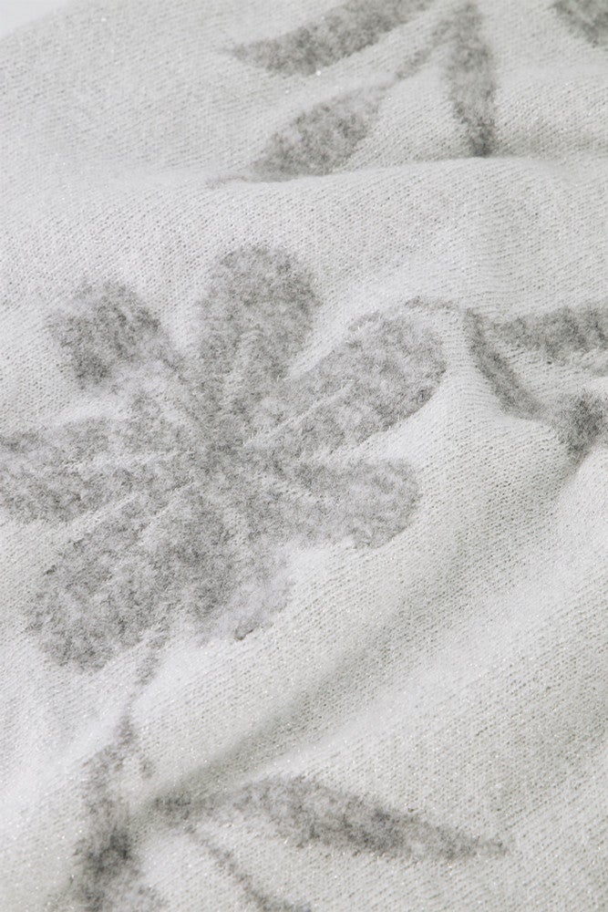 Solene sparkle flower pullover Grijs 2 KL Solene sparkle flower pullover Grijs 2 KL