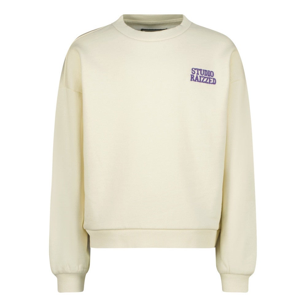 Cela Baggy Sweater Backprint Off White Cela Baggy Sweater Backprint Off White