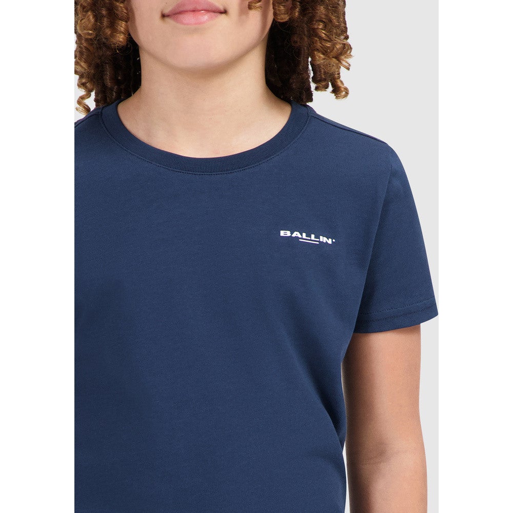 Junior Original Logo Crewneck T-shirt Donker Blauw Junior Original Logo Crewneck T-shirt Donker Blauw