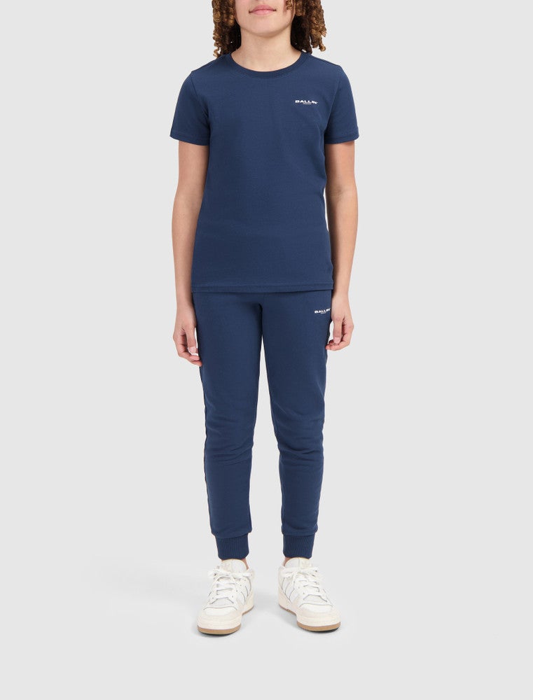 Junior Original Logo Crewneck T-shirt Donker Blauw Junior Original Logo Crewneck T-shirt Donker Blauw