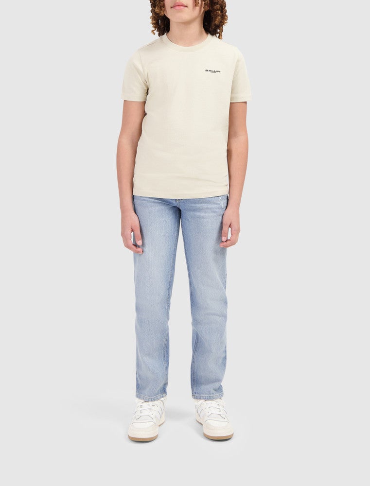 Regular fit Crewneck SS T-shirts Small Logo Zand Regular fit Crewneck SS T-shirts Small Logo Zand