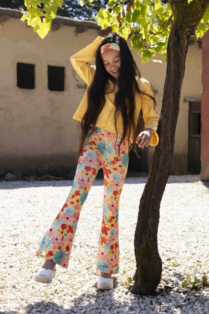 Liv Flared Flowers Summer Multi Liv Flared Flowers Summer Multi