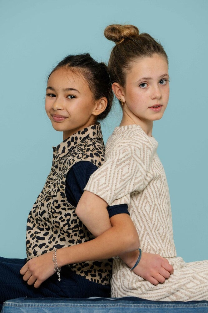Gilet leopard print Bruin 1 Gilet leopard print Bruin 1