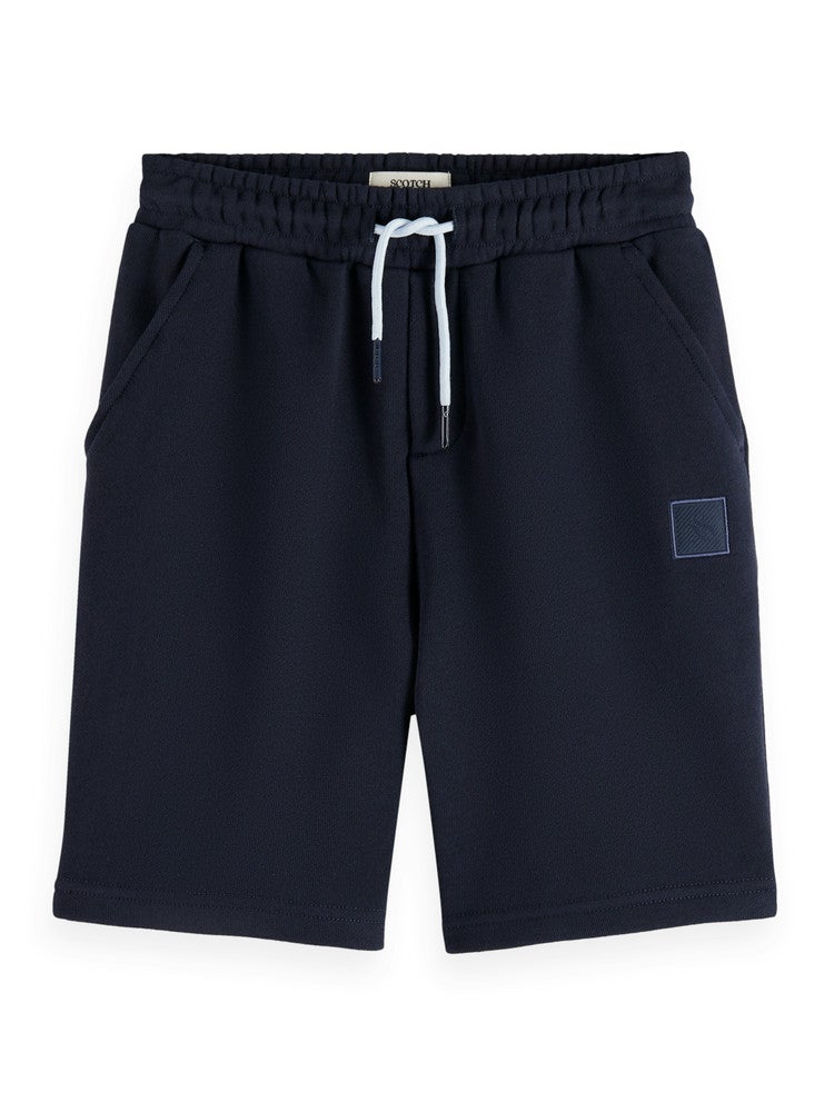 Logo badge sweatshorts Blauw Logo badge sweatshorts Blauw