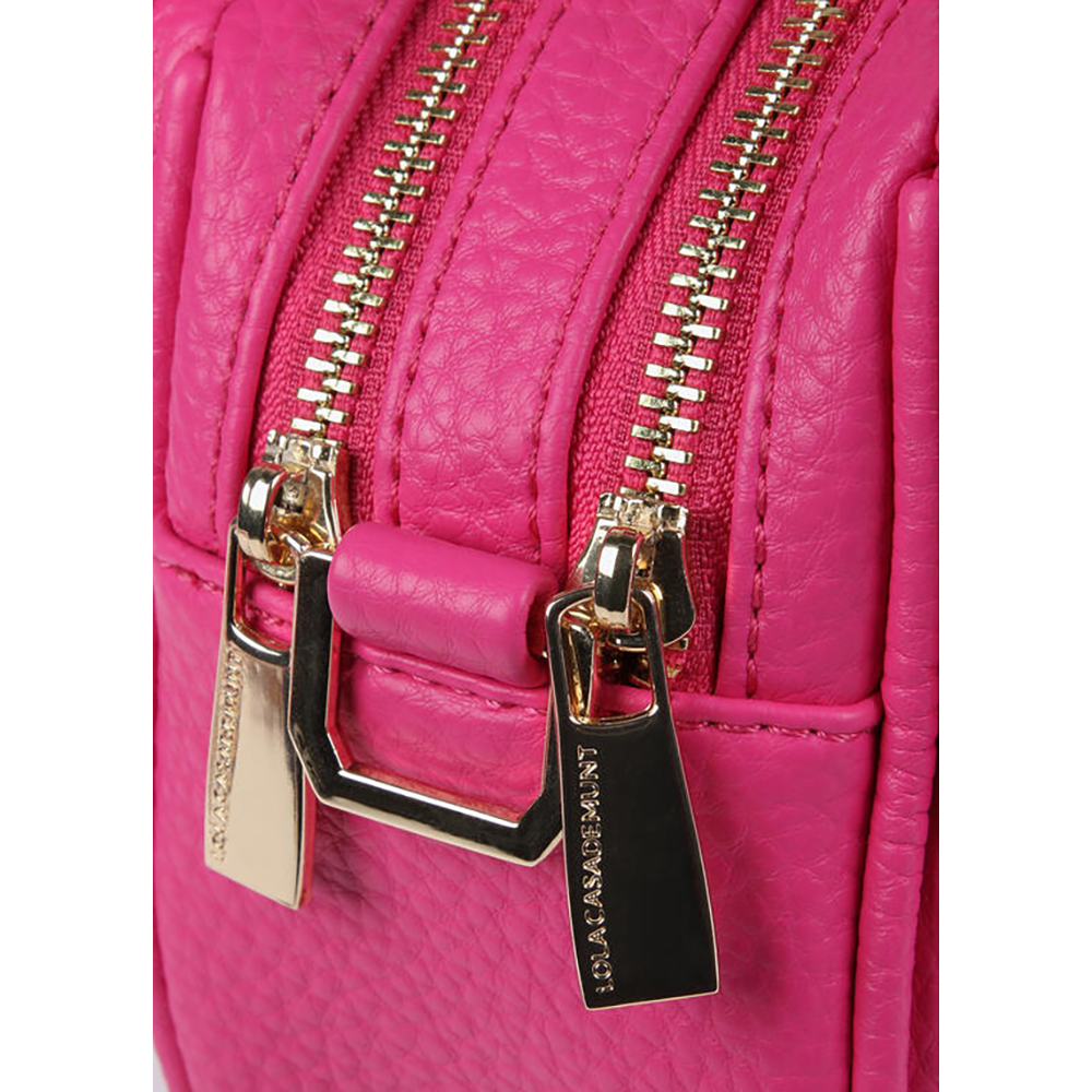 schoudertas met gevlochten handvaten Roze schoudertas met gevlochten handvaten Roze