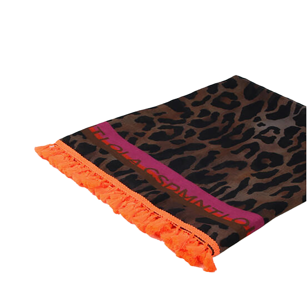 Strand laken leopardprint Zwart 1 Strand laken leopardprint Zwart 1