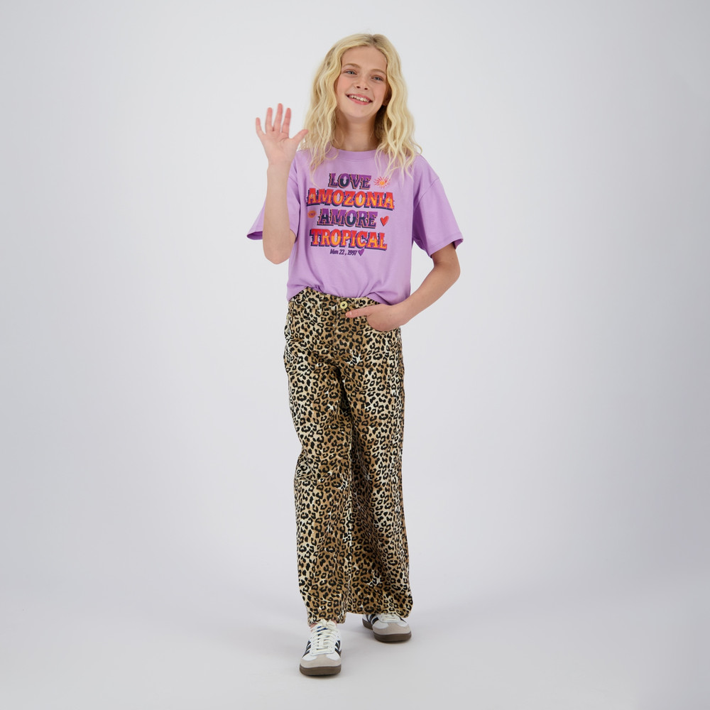 Hanika Tee Print Paars Hanika Tee Print Paars